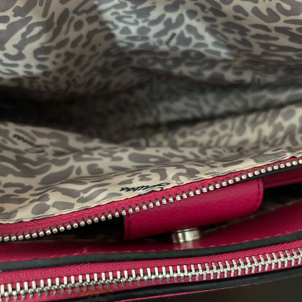 Guess Pink and Tan Satchel - Picture 5 of 16